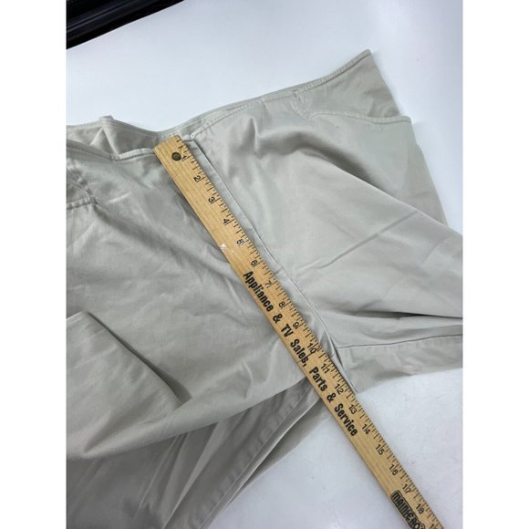Ruby Rd Women's Plus Beige Cropped Crop Stretch Khaki Pants Size 16 - Picture 8 of 12
